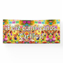 Personnalisable ! Feliz cumpleaños ! Fiesta mexica