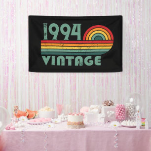 Banderoles Personnalisé Trente vintage 30e anniversaire
