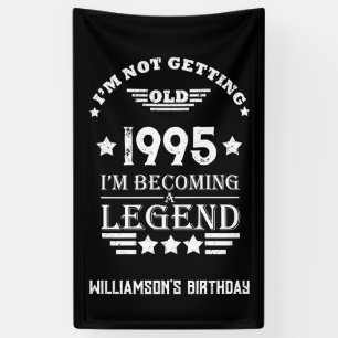 Banderoles Personnalisé Trente vintage 30e anniversaire