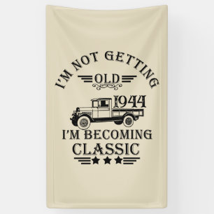 Banderoles Personnalisé vintage 80e anniversaire homme cadeau