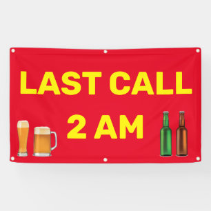 Banderoles Personnaliser Dernier Appel Bar Pub Entreprise 2AM