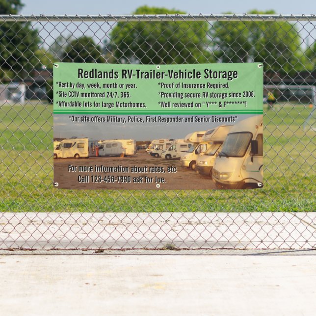 Banderoles Personnaliser du lot de stockage du véhicule de re (En situation)