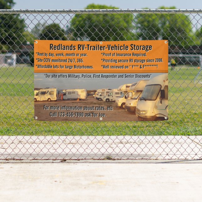 Banderoles Personnaliser du lot de stockage du véhicule de re (En situation)