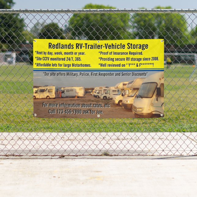 Banderoles Personnaliser du lot de stockage du véhicule de re (En situation)