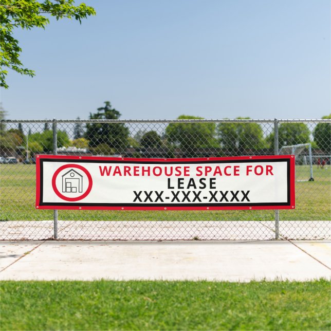 Banderoles Personnaliser Espace entrepôt pour clôture de loca (En situation)