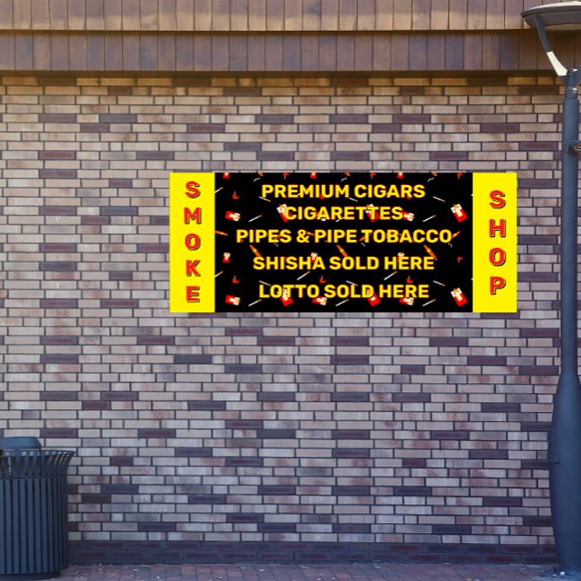 Banderoles Personnaliser Fumée Boutique Cigarettes Cigares Ta (Créateur téléchargé)