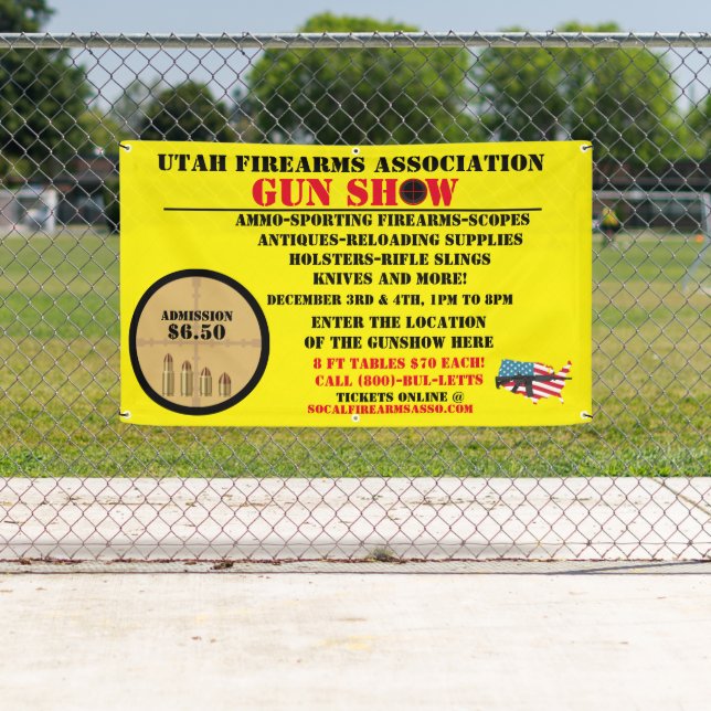Banderoles Personnaliser Générique Gun Show événement Icône d (En situation)