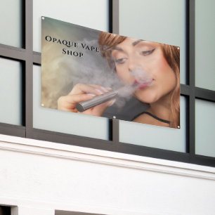 Banderoles Personnaliser Jeune Femme Vapant Vape Accent Comme