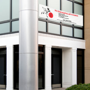 Banderoles Personnaliser Jiu Jitsu Martial Arts School Busine