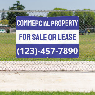 Banderoles Personnaliser la propriété commerciale à vendre ou