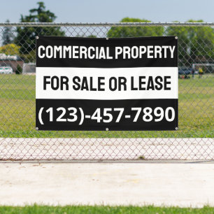 Banderoles Personnaliser la propriété commerciale à vendre ou