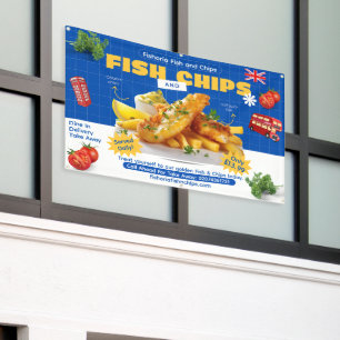 Banderoles Personnaliser la publicité pour de délicieux Fish