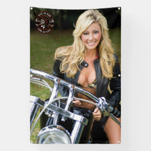 Banderoles Personnaliser le logo de la boutique de moto Bikin