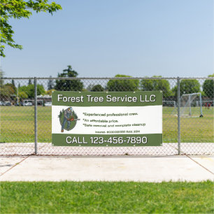 Banderoles Personnaliser l'entreprise de service d'arbre avec