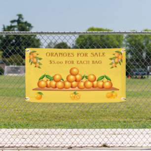 Banderoles Personnaliser Les Oranges À Vendre Orange Grove