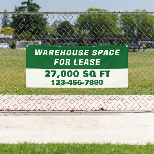 Banderoles Personnaliser l'espace d'entrepôt à louer pour l'e (En situation)