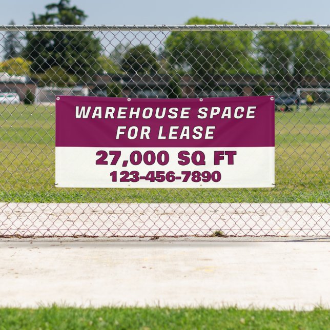 Banderoles Personnaliser l'espace d'entrepôt à louer pour l'e (En situation)