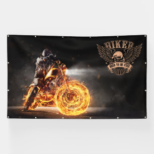 Banderoles Personnaliser Motorcycle Biker Réparation Logo Wal