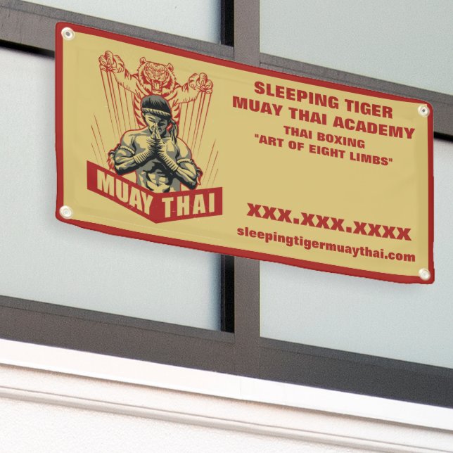 Banderoles Personnaliser Muay Thai Martial Arts School Small (Bâtiment extérieur)