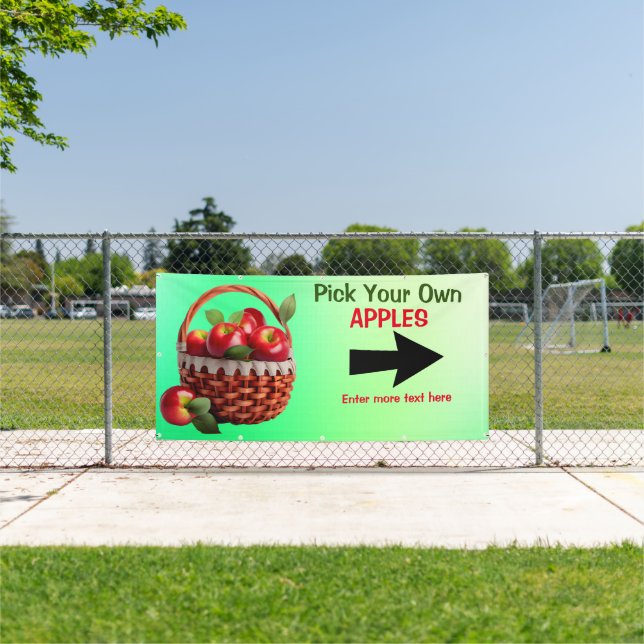Banderoles Personnaliser Pommes à vendre Choisissez votre pro (Insitu)