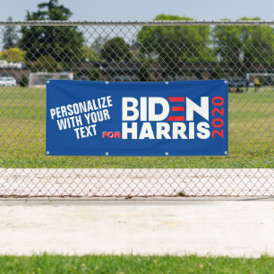 Banderoles Personnaliser Pour Biden/Harris 2020 Vinyl (signe)