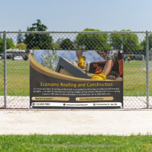 Banderoles Personnaliser Service de toiture Entreprise Détail