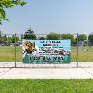 Banderoles Personnaliser Taxidermy Shop Business Promotion