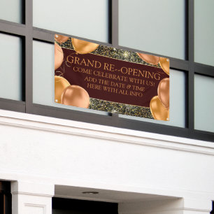 Banderoles Personnalisez les élégants ballons d'or Grand Re-O