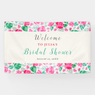 Banderoles Pétales de rose vert rose Fleurs Jardin Mariage