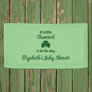 Banderoles Petit Baby shower de la Saint Patrick Shamrock