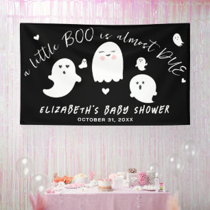 Banderoles Petit Baby shower d'Halloween presque dû