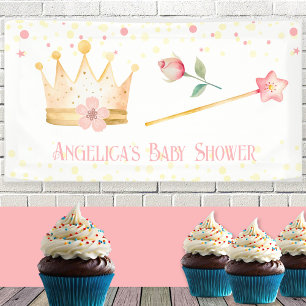 Banderoles Petit Baby shower rose princesse