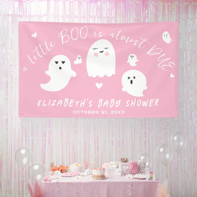 Banderoles Petit Boo presque dû fille Halloween Baby shower (Fête)