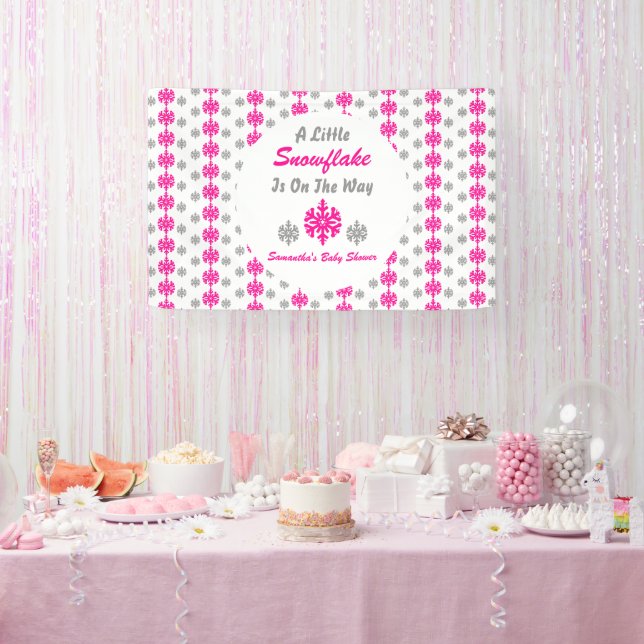 Banderoles Petit Flocon Sur Le Chemin (Fête)