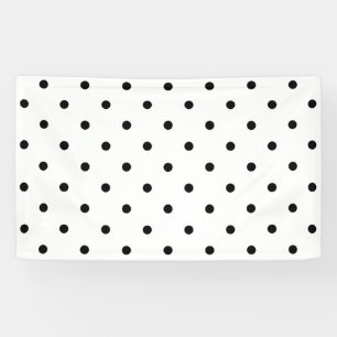 Banderoles Petit motif de pois : Noir et blanc