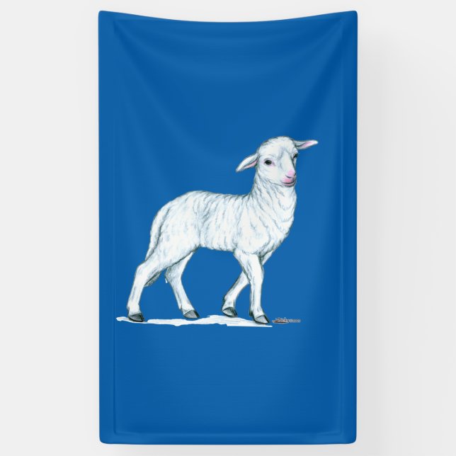 Banderoles Petit White Lamb (Vertical)