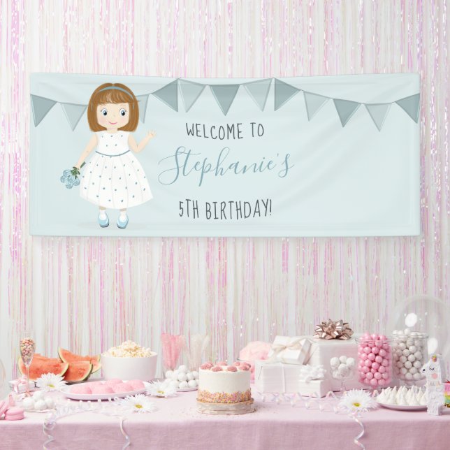 Banderoles Petite Anniversaire Fleur Sauvage  (Fête)