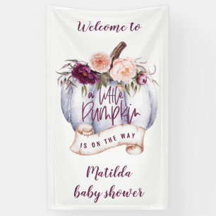 Banderoles Petite cascade citrouille baby shower de chute b