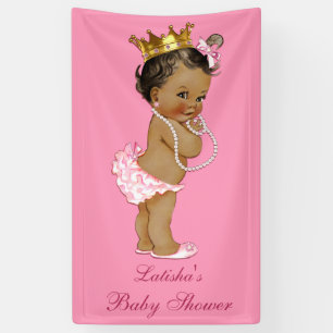 Banderoles Petite princesse ethnique personnalisée baby