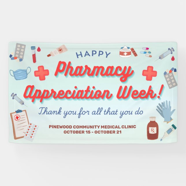 Banderoles Pharmacy Appreciation Week Banner (Horizontal)