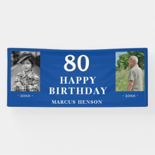 Banderoles Photo Ancien Nouveau pour une fête d'anniversaire