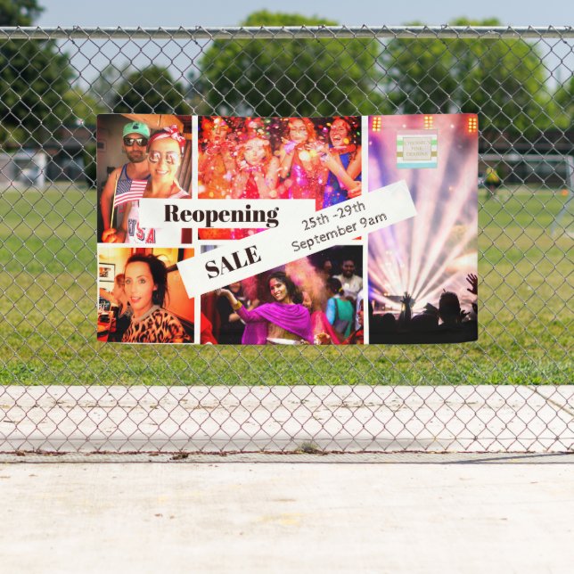 Banderoles Photo Collage d'images de la fête Vente (En situation)