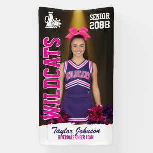 Banderoles Photo de l'équipe de cheerleading senior personnal