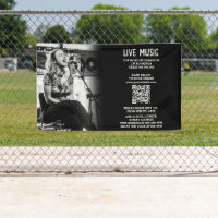 Photo de musicien chanteur noir et blanc promotion