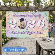 Photo de nom de confettis de la promotion 2026 pas