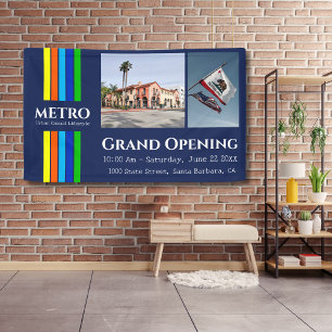 Banderoles Photo d'entreprise Urbaine Moderne Rayures vertica