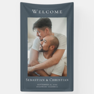 Banderoles Photo Elegant Simple Welcome Mariage