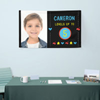 Photo Gamer Pixel Arcade niveau jusqu'à 5ème anniv