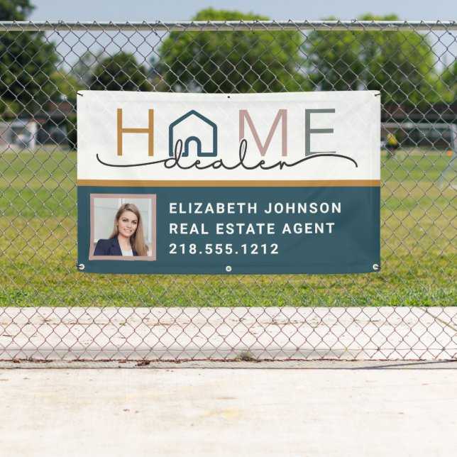 Banderoles Photo moderne Accueil Concessionnaire Realtor Bann (En situation)