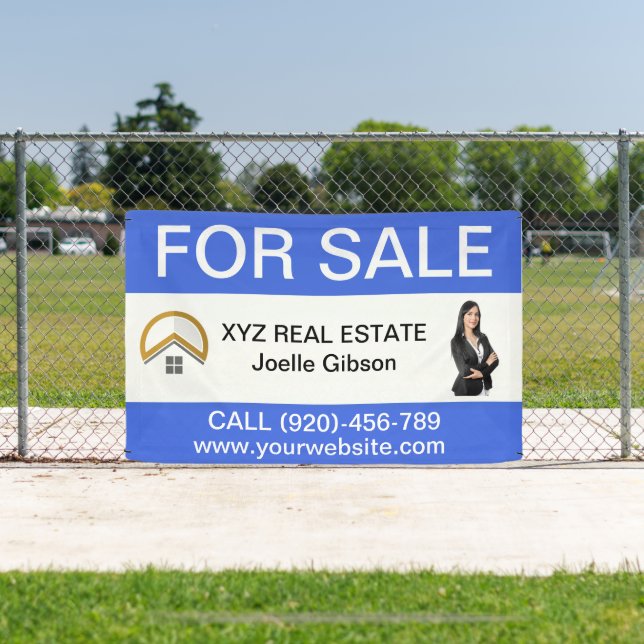 Banderoles Photo personnalisée Realtor Logo d'entreprise immo (Insitu)